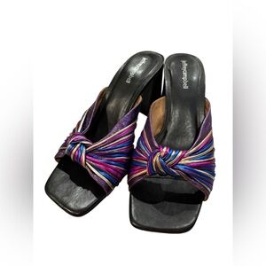 Jeffrey Campbell Purple Blue Heels with Knotted Detail